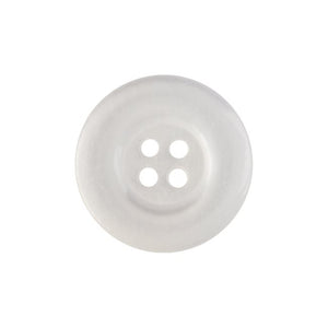 Uniform Buttons -- (4-Hole) -- Size: 30L / 19mm -- White Color
