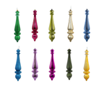 Load image into Gallery viewer, 14" -- Matte &amp; Shiny -- Finial Drop Ornaments --  Various Colors -- 2 Pack by Vickerman®
