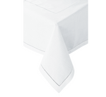 Load image into Gallery viewer, Classic Hemstitch Tablecloths --- 100% Linen, White Color --- Various Sizes
