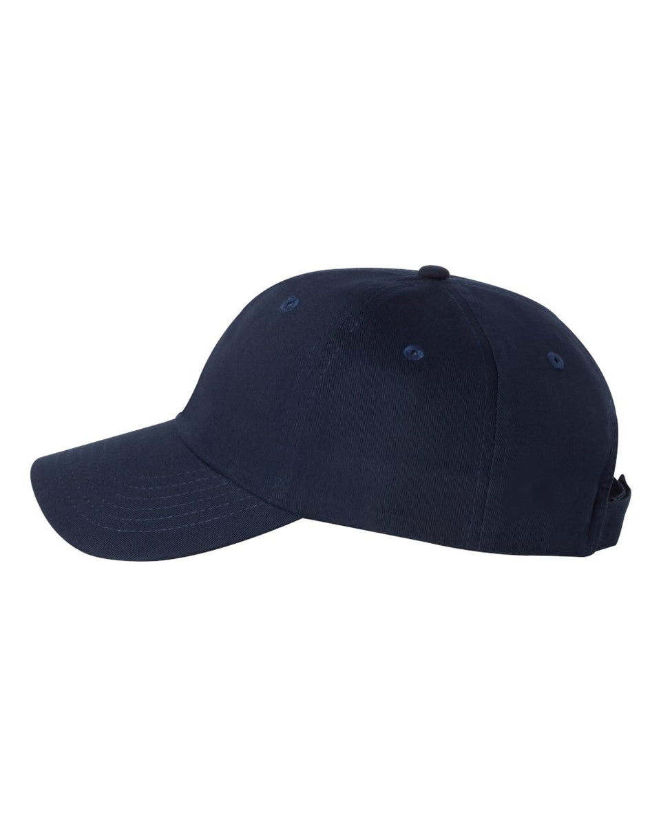 Adult Brushed Twill Cap, Navy – Blanks for Crafters