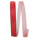 Load image into Gallery viewer, Chiffon Mono Sheer Ribbon -- Watermelon Color --- Various Sizes

