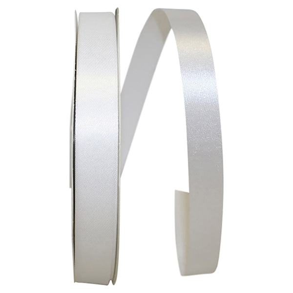 Florist Basics -- Acetate / Satin Supreme Cooler Ribbon -- White Color ...