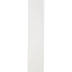 Load image into Gallery viewer, Back view of the Florist Basics White  Dupioni wired ribbon illustrating the smooth polyester backing and durable stitched wired edge.
