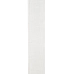 Load image into Gallery viewer, Detailed front view of the White  Dupioni ribbon highlighting its rich slubbed faux silk texture and precision stitched wired borders.
