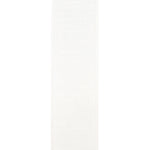 Load image into Gallery viewer, Close-up front view of the 2½-inch White Dupioni ribbon showing its elegant faux silk slub texture and beautifully stitched wired edges.


