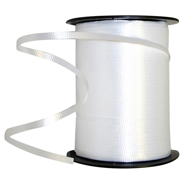 Curling Ribbon --- 3/16 in x 500 yards --- White Color