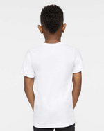 Load image into Gallery viewer, Youth Cotton Fine Jersey T-Shirt -- White

