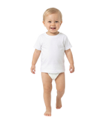 Load image into Gallery viewer, Baby Fine Jersey T-shirt - 100% Cotton - White
