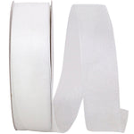 Load image into Gallery viewer, Chiffon Mono Sheer Ribbon -- White Color --- Various Sizes
