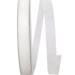 Load image into Gallery viewer, Chiffon Mono Sheer Ribbon -- White Color --- Various Sizes
