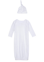 Load image into Gallery viewer, Baby Embroidery Sleep Gown Blank Set, White Color
