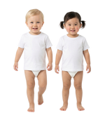 Load image into Gallery viewer, Baby Fine Jersey T-shirt - 100% Cotton - White
