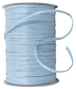 Load image into Gallery viewer, Premium - Matte Finish Raffia Ribbon --- 1/4in x 100 yards --- Williamsburg Blue Color
