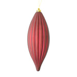 Load image into Gallery viewer, 8" -- Matte &amp; Shiny - Drilled Line Finial Christmas Ornaments — Various Colors -- 4 Pack by Vickerman®
