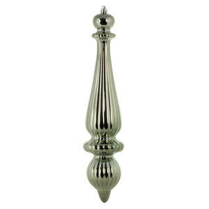 14" -- Wrought Iron Shiny -- Finial Drop Ornament (Pack of 2) by Vickerman®