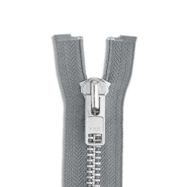 One Way -- YKK® #10 --- Aluminum Jacket Zipper -- Various Sizes