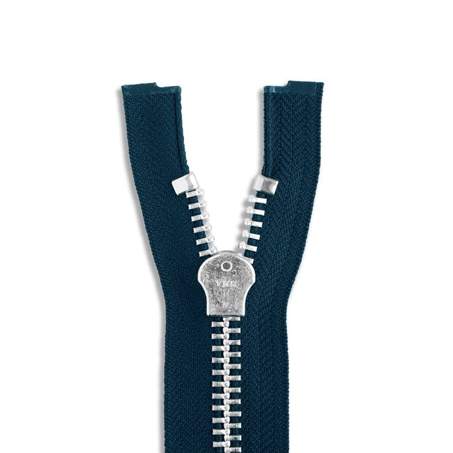 One Way -- YKK® #10 --- Aluminum Jacket Zipper -- Various Sizes