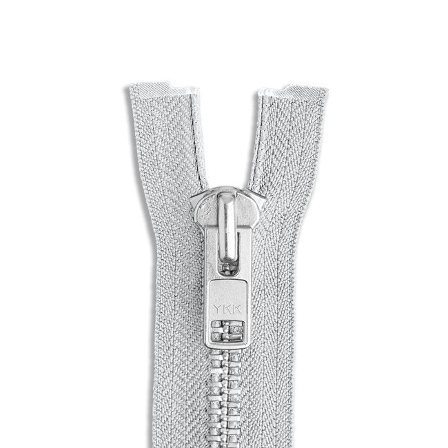 One Way -- YKK® #10 --- Aluminum Jacket Zipper -- Various Sizes