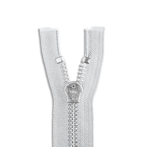 One Way -- YKK® #10 --- Aluminum Jacket Zipper -- Various Sizes