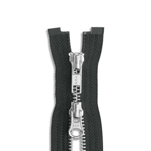 Two Way -- YKK® #5 --- Aluminum Jacket Zipper -- Various Sizes