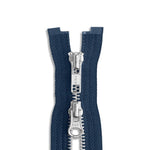 Load image into Gallery viewer, Two Way -- YKK® #5 --- Aluminum Jacket Zipper -- Various Sizes
