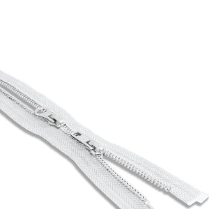 Two Way -- YKK® #5 --- Aluminum Jacket Zipper -- Various Sizes