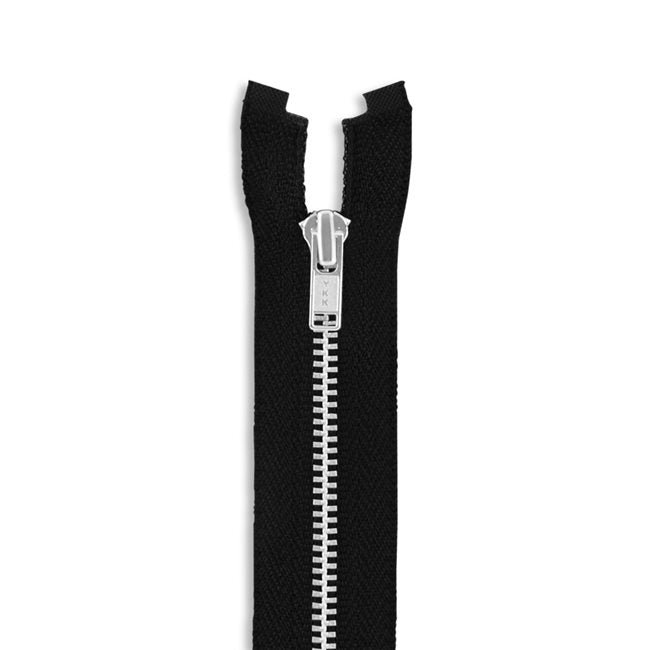 One Way -- YKK® #3 --- Aluminum Jacket Zipper -- Various Sizes