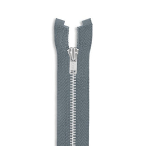 One Way -- YKK® #3 --- Aluminum Jacket Zipper -- Various Sizes