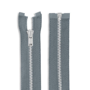 One Way -- YKK® #3 --- Aluminum Jacket Zipper -- Various Sizes