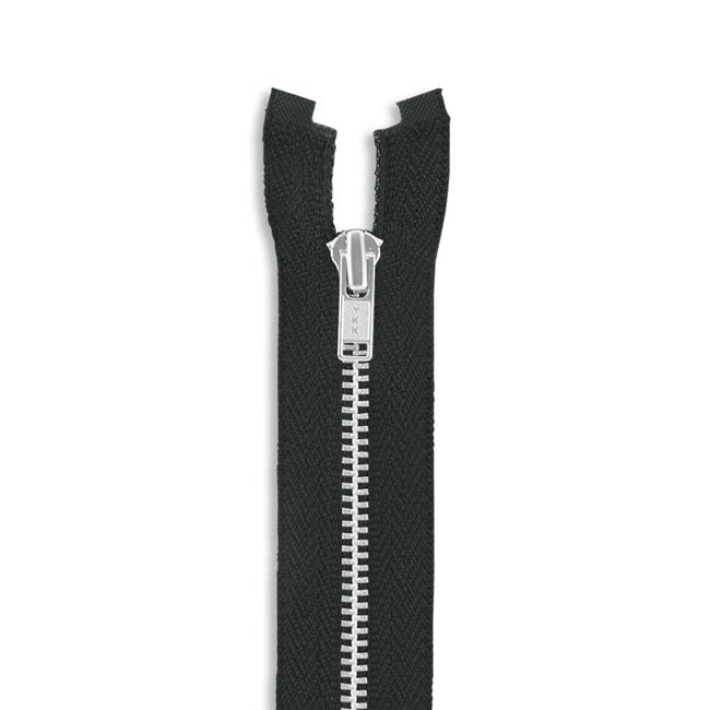 One Way -- YKK® #3 --- Aluminum Jacket Zipper -- Various Sizes