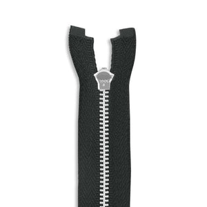 One Way -- YKK® #3 --- Aluminum Jacket Zipper -- Various Sizes