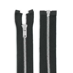 One Way -- YKK® #3 --- Aluminum Jacket Zipper -- Various Sizes