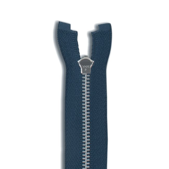 One Way -- YKK® #3 --- Aluminum Jacket Zipper -- Various Sizes