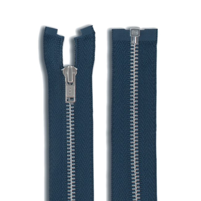 One Way -- YKK® #3 --- Aluminum Jacket Zipper -- Various Sizes