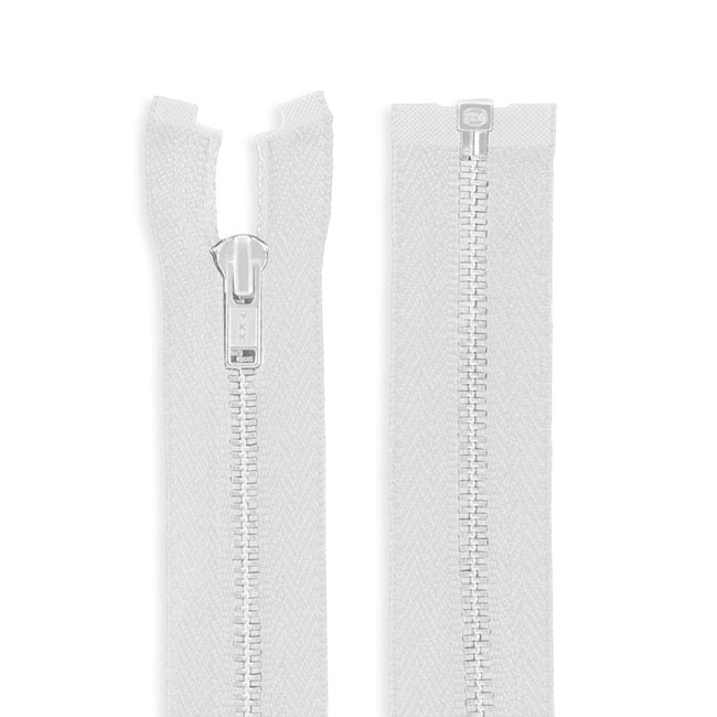 One Way -- YKK® #3 --- Aluminum Jacket Zipper -- Various Sizes