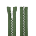 Load image into Gallery viewer, One Way -- YKK® #5 --- Aluminum Jacket Zipper -- Various Sizes --- Part 1
