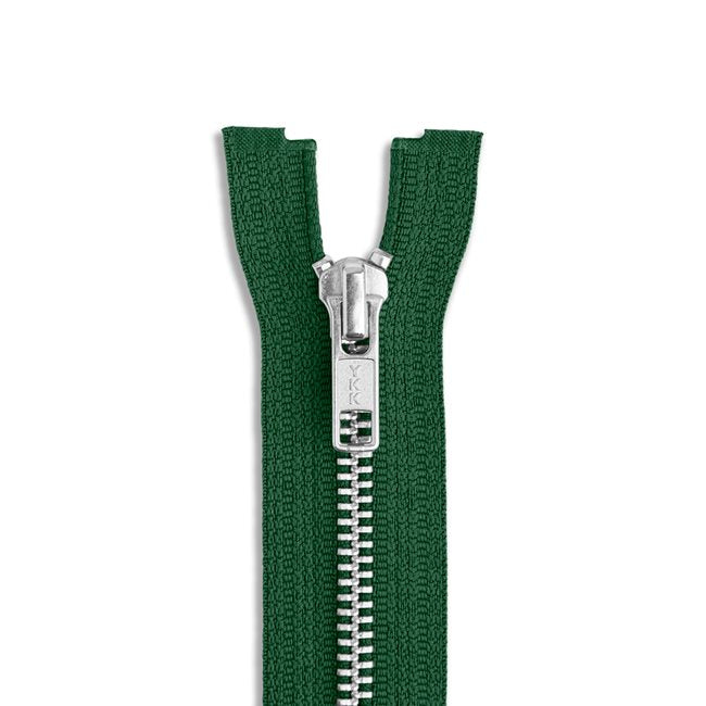 One Way -- YKK® #5 --- Aluminum Jacket Zipper -- Various Sizes --- Part 1