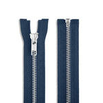 Load image into Gallery viewer, One Way -- YKK® #5 --- Aluminum Jacket Zipper -- Various Sizes --- Part 1
