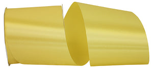 Florist Basics -- Acetate / Satin Supreme Cooler Ribbon -- Yellow Color --- Various Sizes