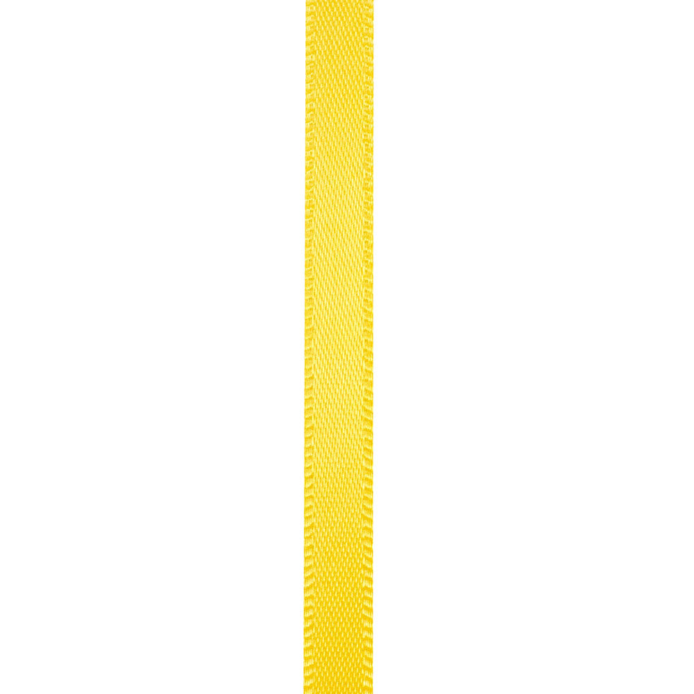 Double Face Satin Ribbon -- Yellow  Color --- Various Sizes