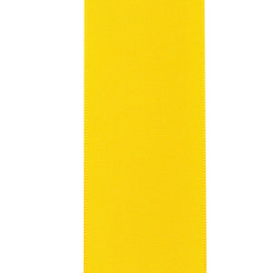 Double Face Satin Ribbon -- Yellow  Color --- Various Sizes