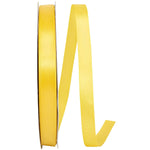 Load image into Gallery viewer, Double Face Satin Ribbon -- Yellow  Color --- Various Sizes
