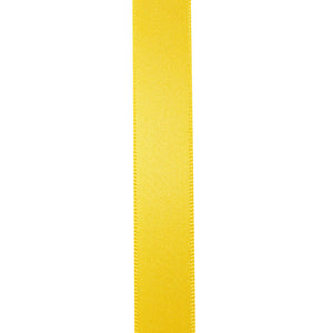 Double Face Satin Ribbon -- Yellow  Color --- Various Sizes