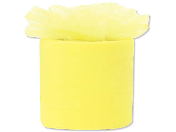 Premium Tulle Rolls - Various Sizes -- Yellow Lemon Color