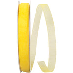 Load image into Gallery viewer, Chiffon Mono Sheer Ribbon -- Yellow Color --- Various Sizes
