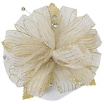 Load image into Gallery viewer, Graceful Lady Deluxe Stripes Premade Corsage Wristlet --- Gold
