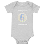 Load image into Gallery viewer, Today, I am 6-Months Old --- Baby Short Sleeve Onesie / Bodysuit, Various Colors
