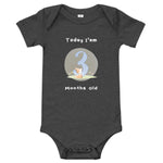 Load image into Gallery viewer, Today, I am 3-Months Old --- Baby Short Sleeve Onesie / Bodysuit, Various Colors
