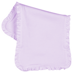 Load image into Gallery viewer, Baby Embroidery Blank Set with Ruffle Borders, Lavender Color
