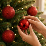 Load image into Gallery viewer, Red --- Ball Ornaments Set --- Assorted Finishes -- Various Sizes by Vickerman®
